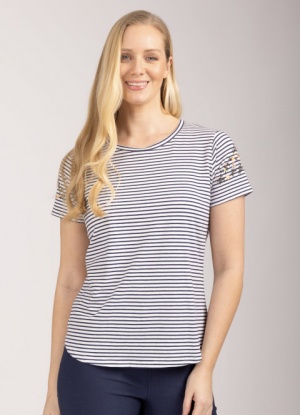 Mudflower Stripe T- Shirt